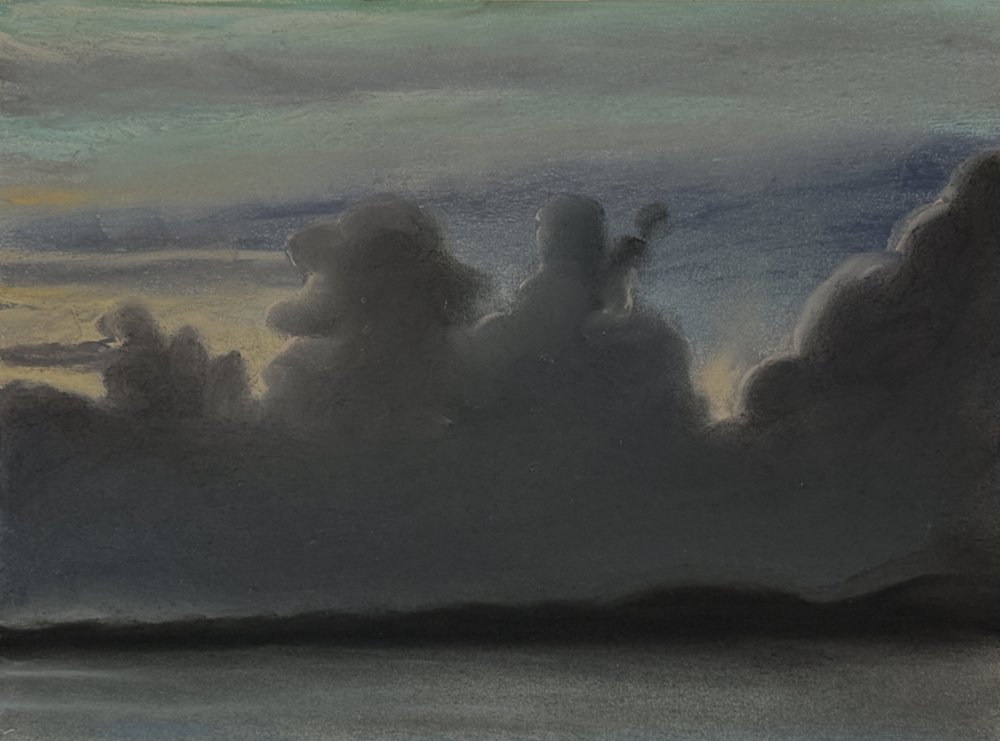 明神漁港から暮れる前の不知火海