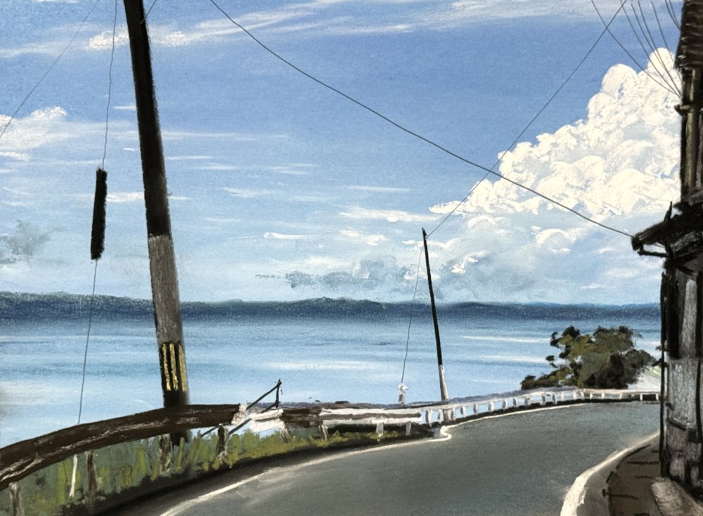 二子島へ向かう道