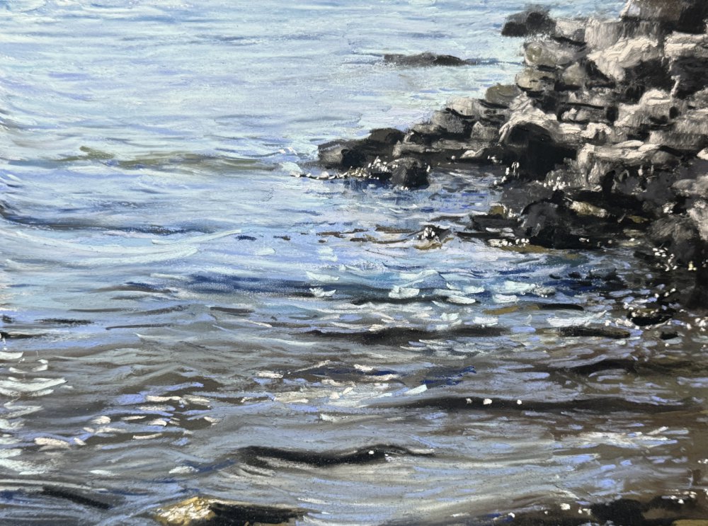 二子島の波打ち際