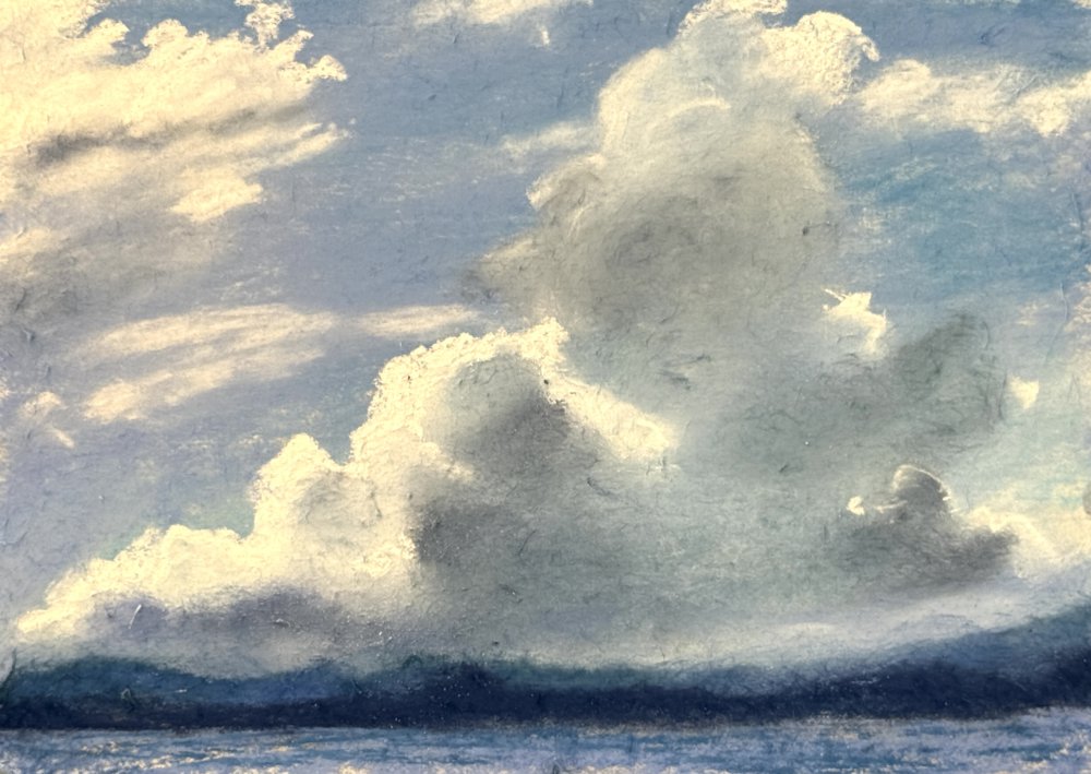 二子島から見た雲