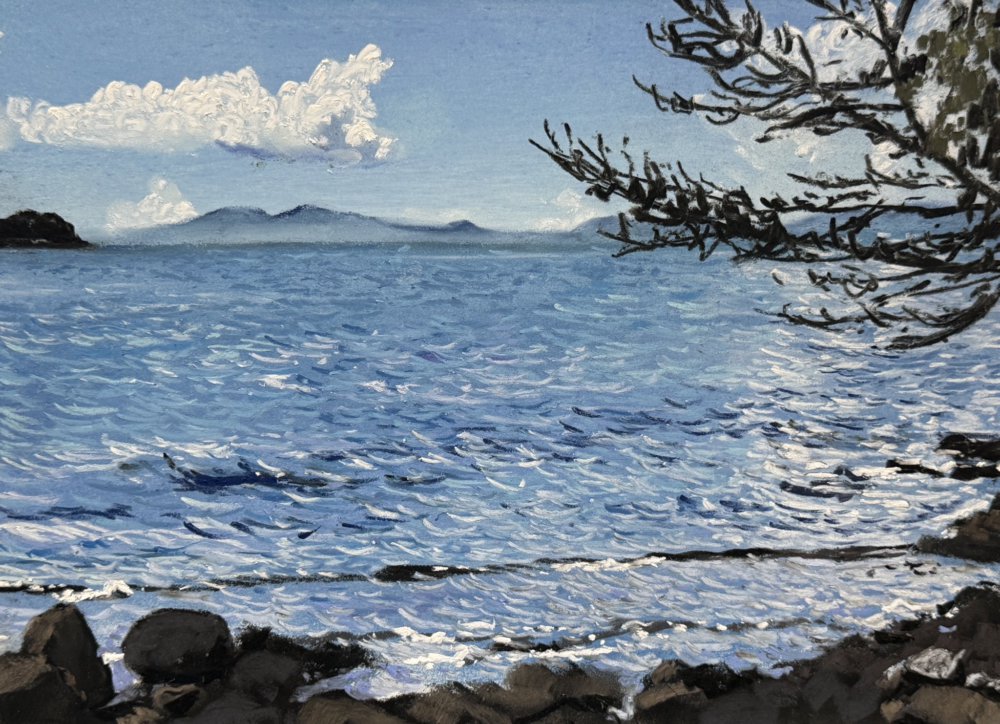 二子島から海を見る